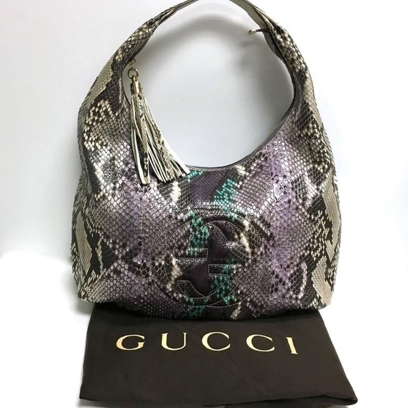 gucci python hobo bag